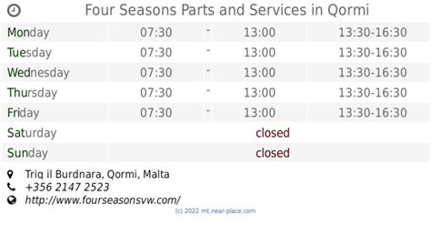 Four Seasons Parts and Services, Triq il Burdnara, Qormi, Phone .